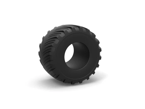 Monster Jam tire 15 Scale 1 to 25 3D Print Model