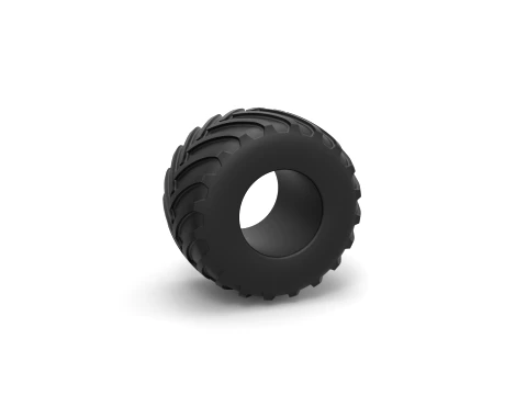 Monster Jam tire 18 Scale 1 to 25 3D Print Model
