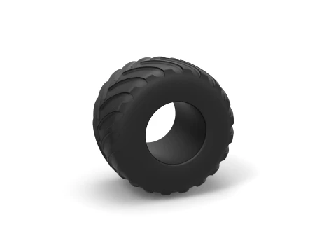 Monster Jam tire 19 Scale 1 to 25 3D Print Model