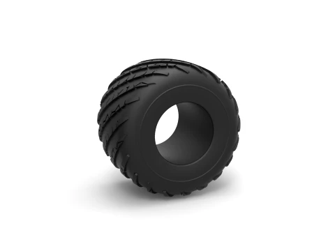 Monster Jam tire 20 Scale 1 to 25 3D Print Model