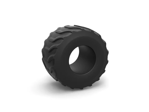 Monster Jam tire 22 Scale 1 to 25 3D Print Model