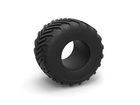Monster Jam tire 23 Scale 1 to 25 3D Print Model