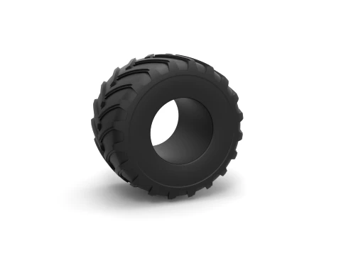 Monster Jam tire 24 Scale 1 to 25 3D Print Model