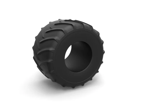 Monster Jam tire 25 Scale 1 to 25 3D Print Model