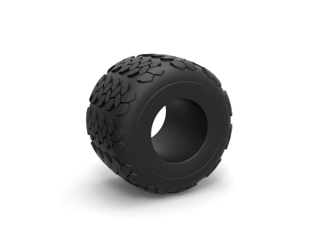 Monster Jam tire 27 Scale 1 to 25 3D Print Model