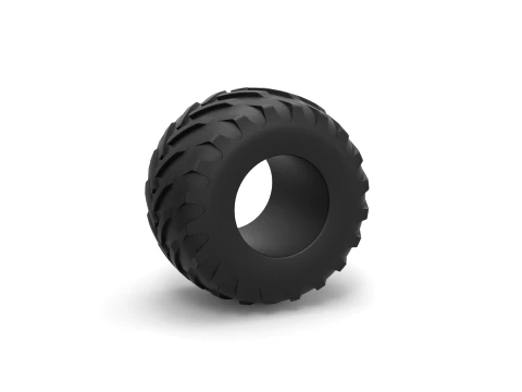 Monster Jam tire 29 Scale 1 to 25 3D Print Model