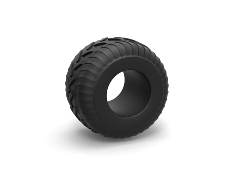 Monster Jam tire 30 Scale 1 to 25 Model do druku 3D