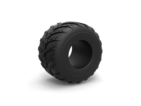Monster Jam tire 34 Scale 1 to 25 3D Принт Модель