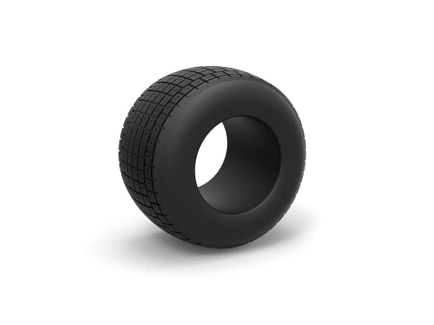 Race tire 2 Scale 1 to 10 3D Print Model