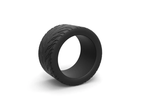 Race tire 5 Scale 1 to 25 Modello di stampa 3D