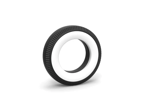 Whitewall tire Scale 1 to 25 Modelo de Impressão 3D