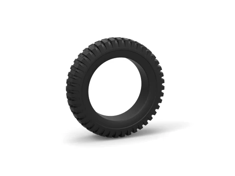 Military tire 2 Scale 1 to 10 3D Print Model