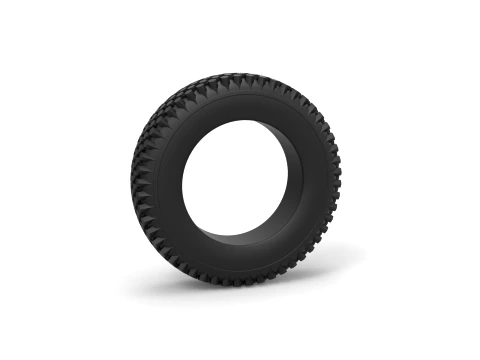 Military tire 4 Scale 1 to 10 3D Print Model