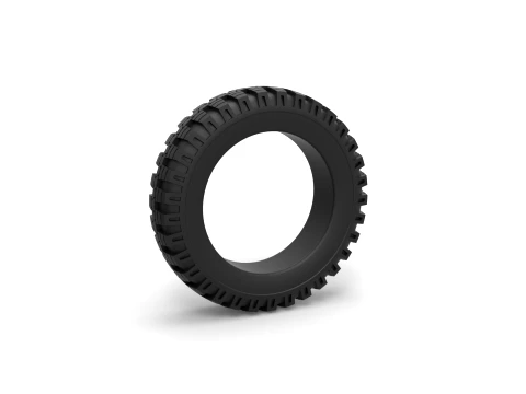 Military tire 6 Scale 1 to 10 Modèles 3D en vedette