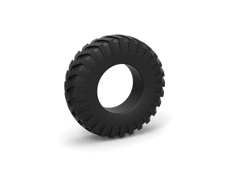 Military truck tire 4 Scale 1 to 10 3Dプリントモデル