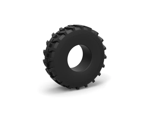 Military truck tire 8 Scale 1 to 25 3D Print Model