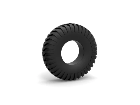Military truck tire 12 Scale 1 to 25 Modelo de Impressão 3D