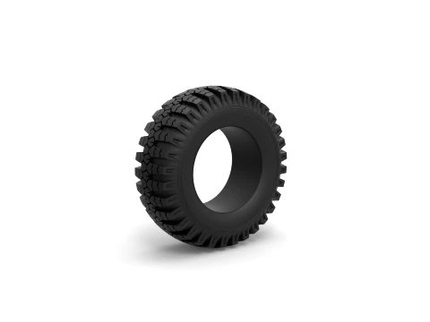 Military Ural tire O-47A Scale 1 to 25 3D Print Model