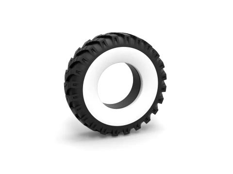 Military Ural Whitewall tire OI-25 Scale 1 to 25 3D Print Model
