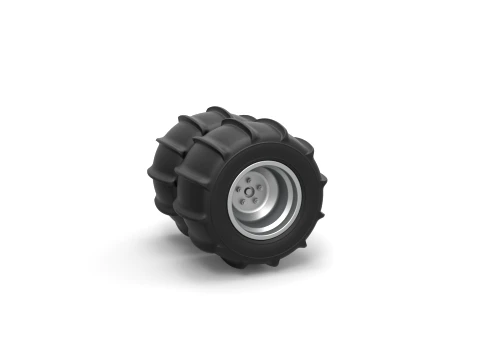 Double Rear wheel for Dune Buggy Scale 1 to 25 3D Print Model
