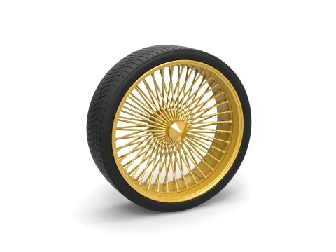 30 inch Wire wheel of Donk car Scale 1 to 25 Modelo de Impressão 3D