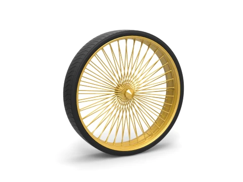 50 inch Wire wheel of Donk car Scale 1 to 25 3D प्रिंट मॉडल