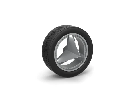 Car wheel 8 Scale 1 to 25 3D Print Model