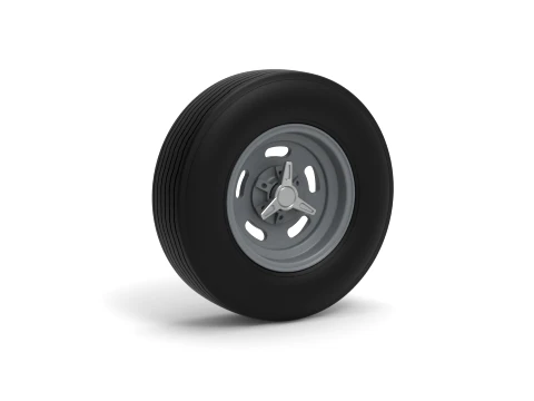 Front wheel of Vintage Champ car Version 2 Scale 1 to 25 Modelo de impresión 3D