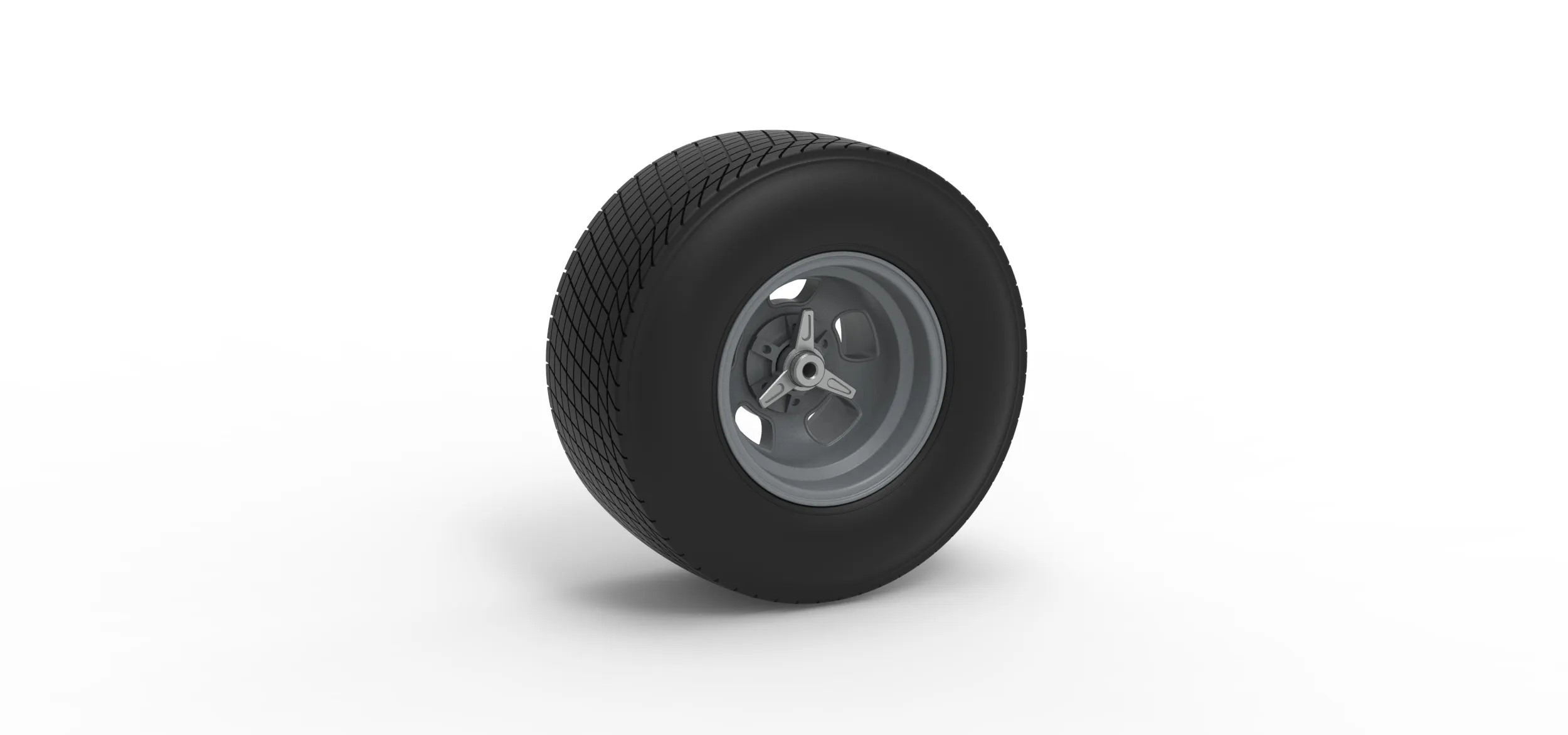 Rear wheel of Vintage Champ car Scale 1 to 25 3D Print Model .c4d .max .obj .3ds .fbx .stl .blend