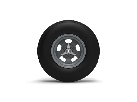 Rear wheel of Vintage Champ car Scale 1 to 25 3D Print Model