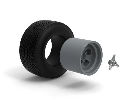 Rear wheel of Vintage Champ car Scale 1 to 25 3D Print Model