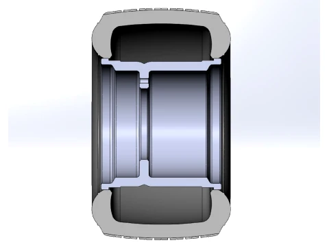 Rim and tire of Super Dirt Late model Scale 1 to 25 3D Print Model