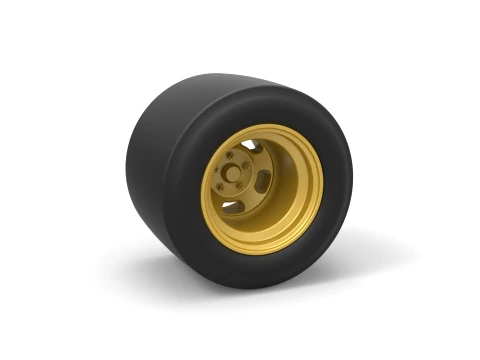 Wheel from Asphalt Modified stock car Version 2 Scale 1 to 25 3Dプリントモデル