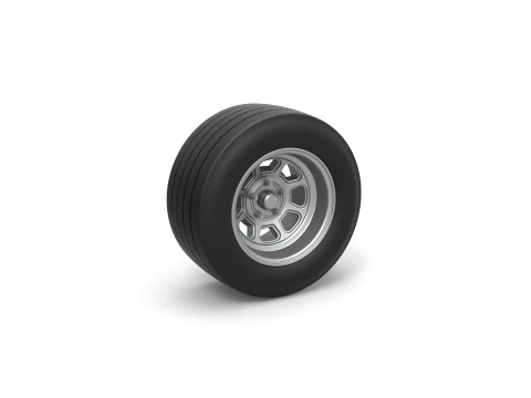 Wheel from Asphalt Modified stock car Version 3 Scale 1 to 25 3Dプリントモデル