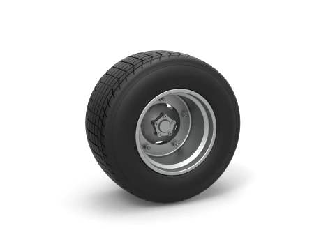 Wheel of Vintage Dirt race car V1 Scale 1 to 25 Modelo de impresión 3D