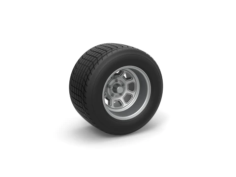 Wheel of Vintage Dirt race car V2 Scale 1 to 25 3D Print Model