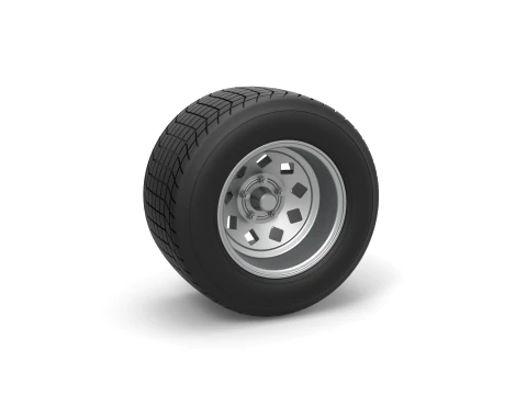 Wheel of Vintage Dirt race car V3 Scale 1 to 25 3D Druckmodell