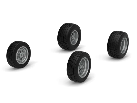 Wheel Set of New Zealand Minisprint Scale 1 to 25 3D printmodel