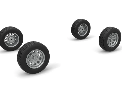 Wheel Set of New Zealand Superstock car Scale 1 to 25 3D printmodel