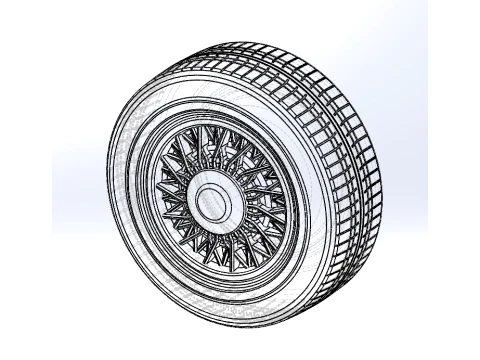 Wire wheel 2 Scale 1 to 10 3D Print Model
