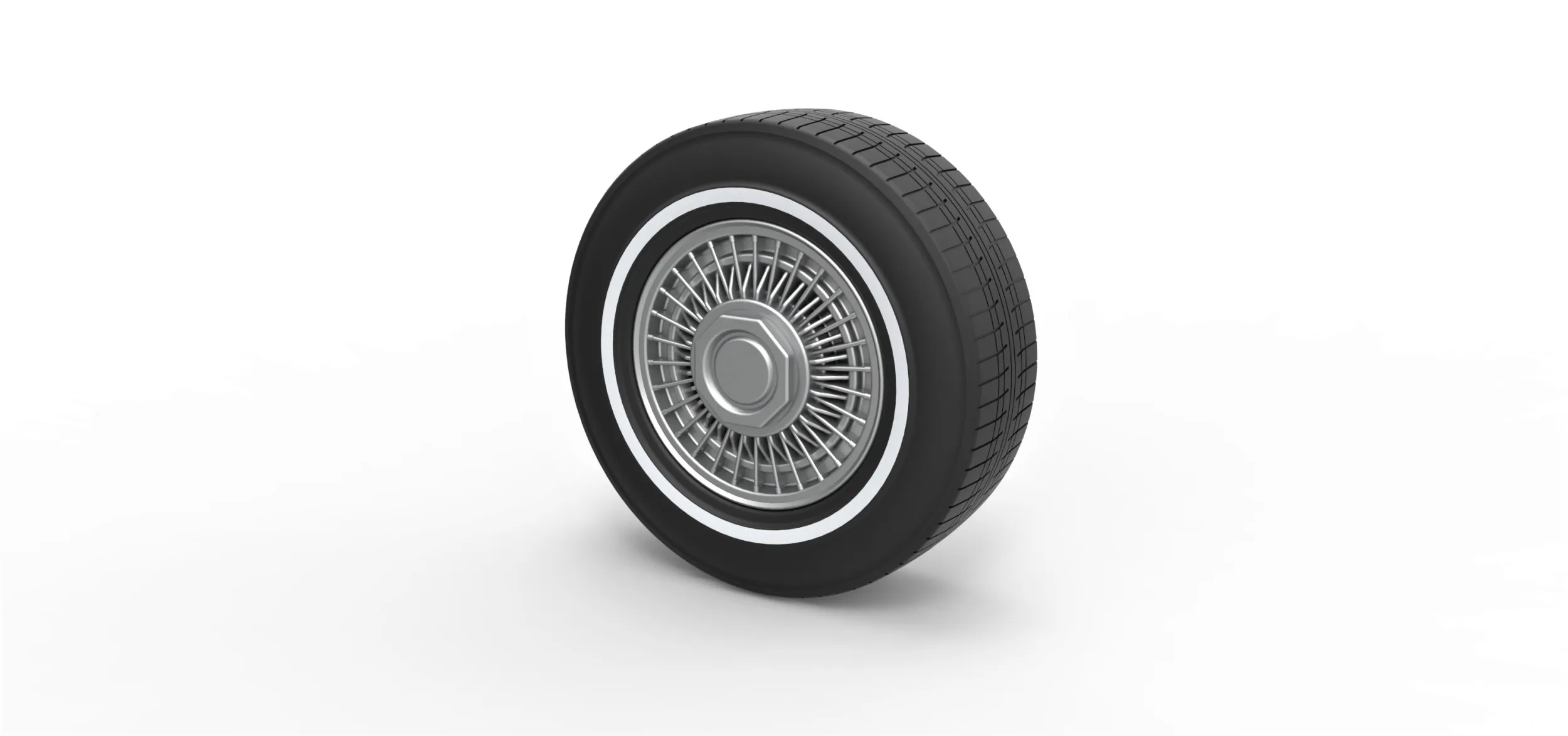 Wire wheel 3 Scale 1 to 10 3D Print Model .c4d .max .obj .3ds .fbx .stl .blend 