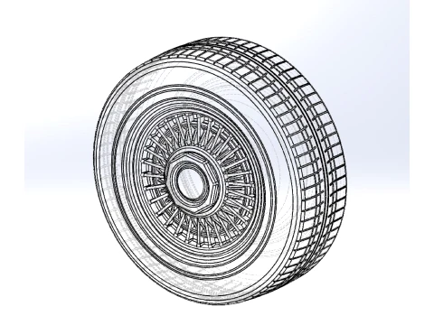 Wire wheel 3 Scale 1 to 10 3D Print Model