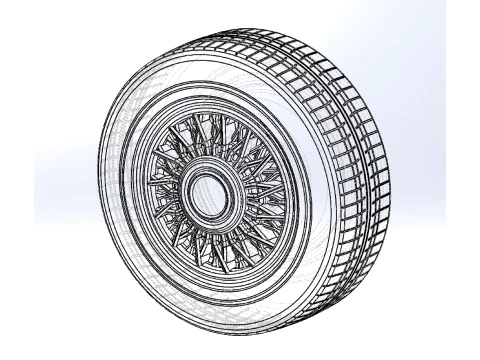 Wire wheel 4 Scale 1 to 10 3D Print Model