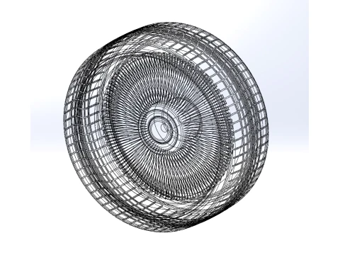 Wire wheel 5 Scale 1 to 10 3D Print Model