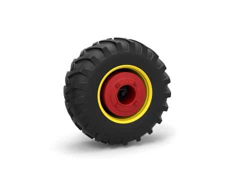 Rear wheel of Vintage Pulling tractor Version 3 Scale 1 to 25 3D Druckmodell