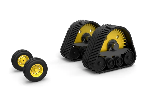 Wheel set of Pro Stock Pulling Tractor Version 2 Scale 1 to 25 3D Druckmodell
