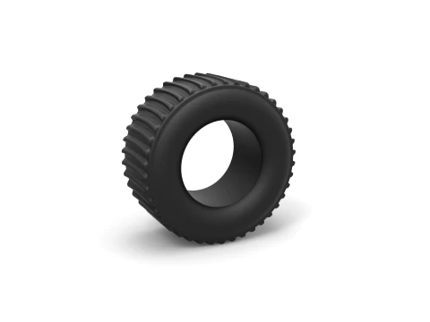 Dirt dragster rear tire 1 Scale 1 to 25 3D Print Model