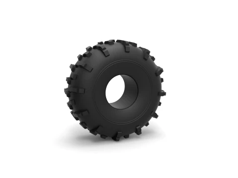 Dirt dragster rear tire 2 Scale 1 to 10 3D Print Model