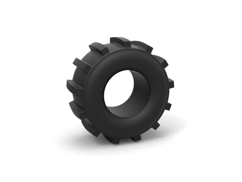 Dirt dragster rear tire 8 Scale 1 to 25 3D Print Model