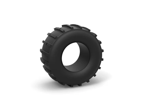 Dirt dragster rear tire 9 Scale 1 to 25 3D Print Model
